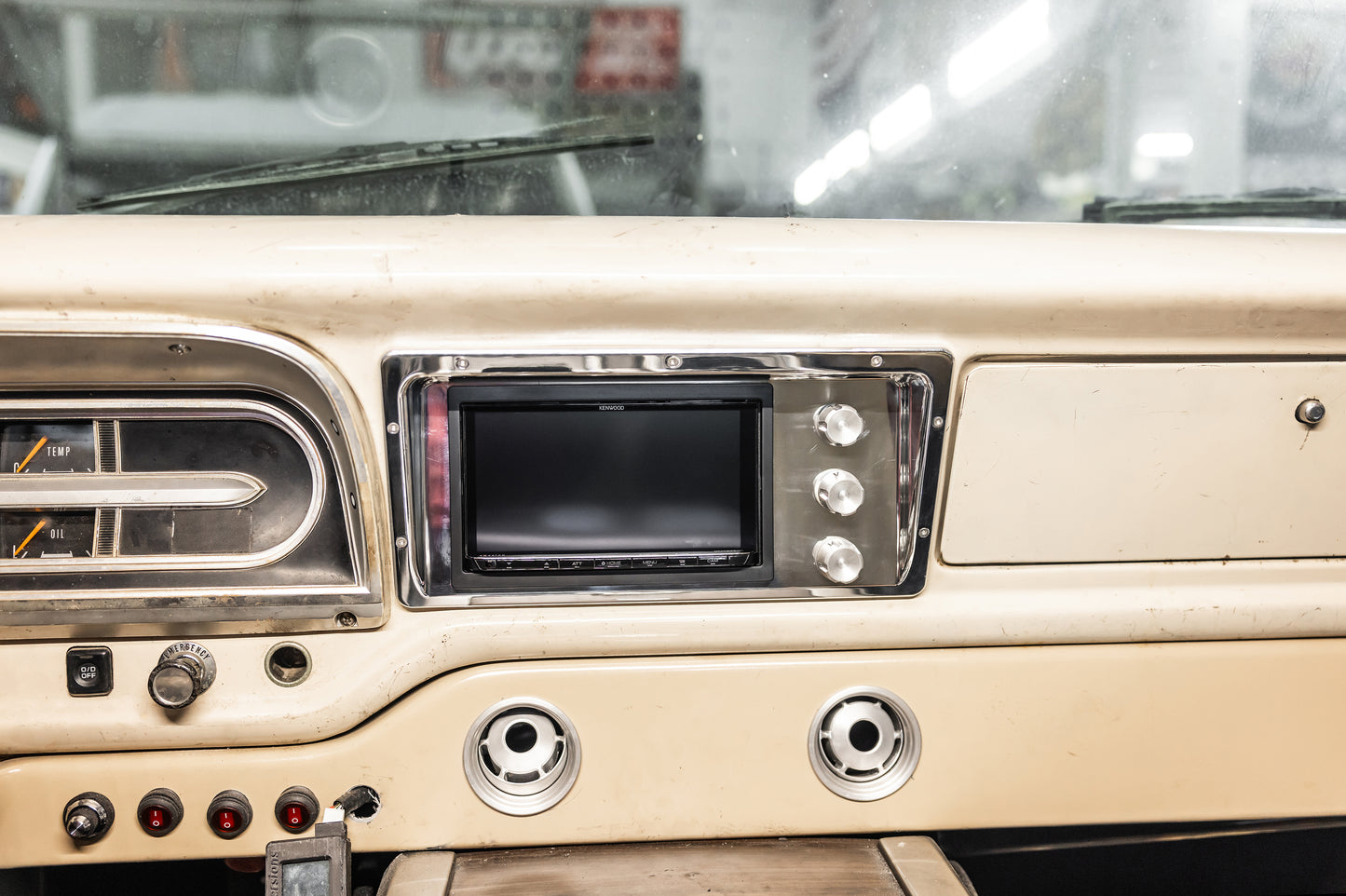 Billet Double Din Radio Bezel - 1968-72 F-Series